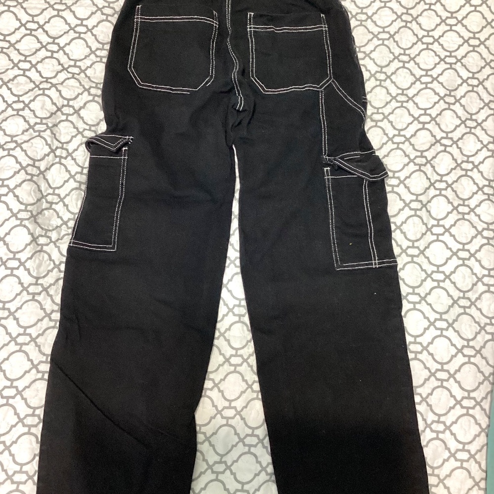 Black cargo pants